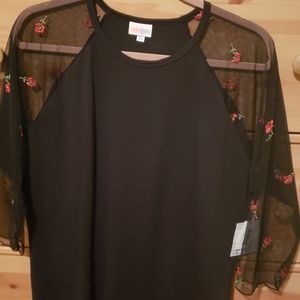 Lularoe Randy rare with sheer sleeves
